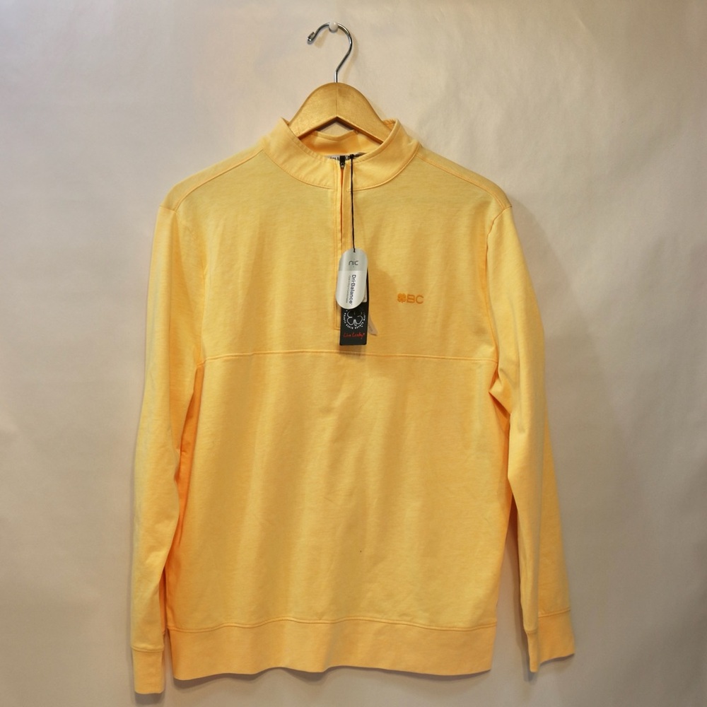 Yellow Quarter-Zip Sweater